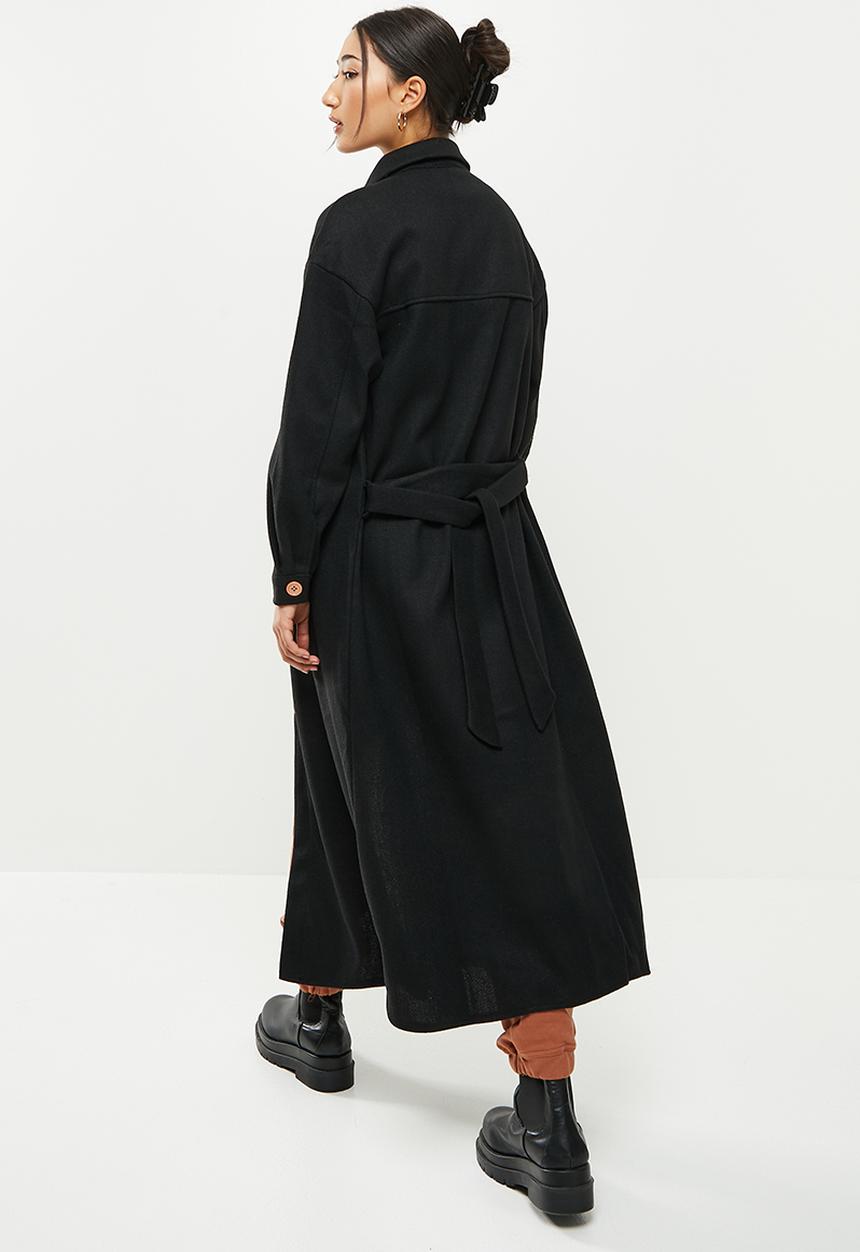 dailyfriday - Longer length shacket - black