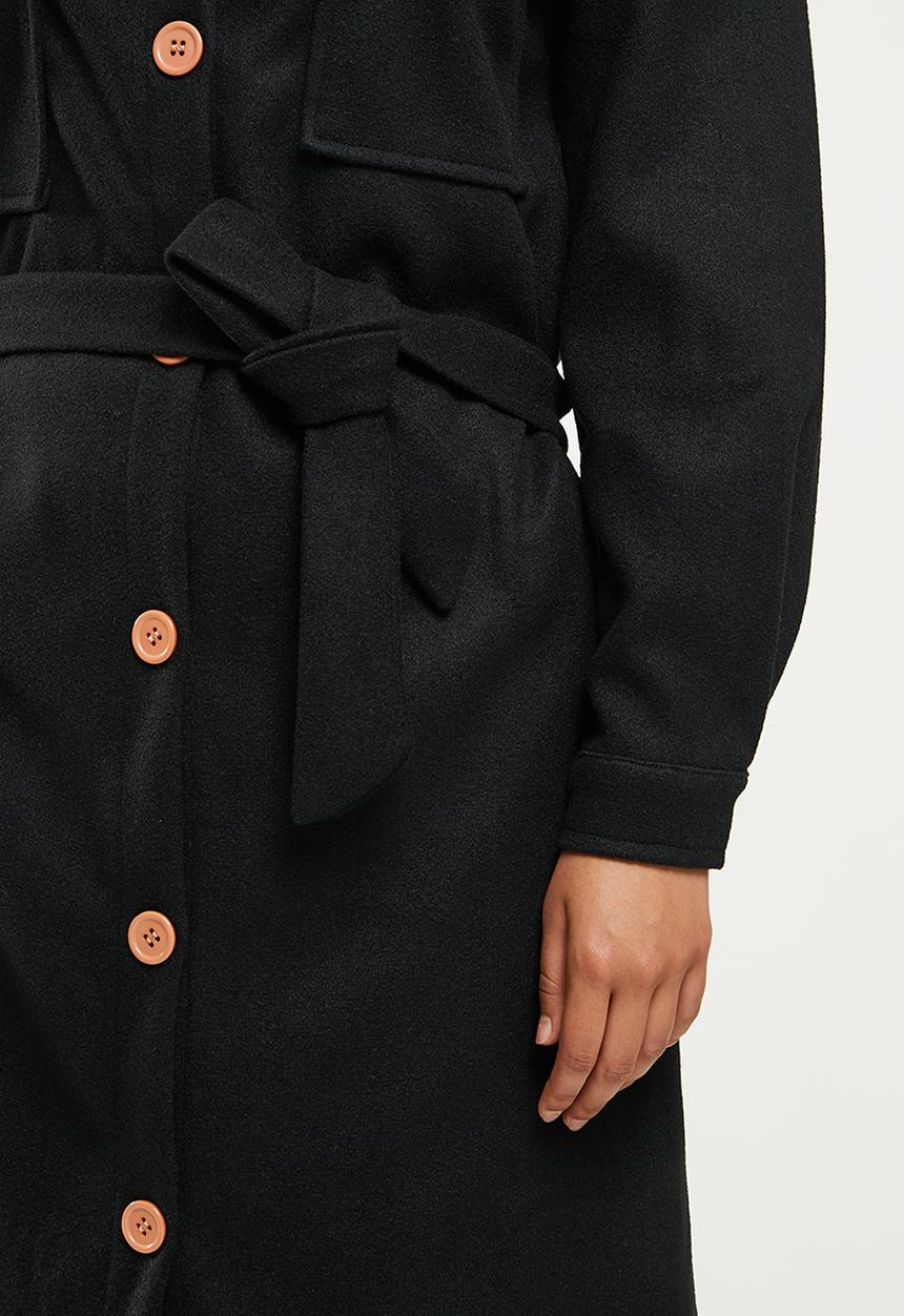 dailyfriday - Longer length shacket - black