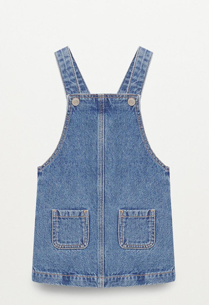 MANGO - Dungaree dress elva - blue