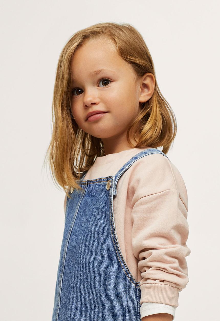 MANGO - Dungaree dress elva - blue