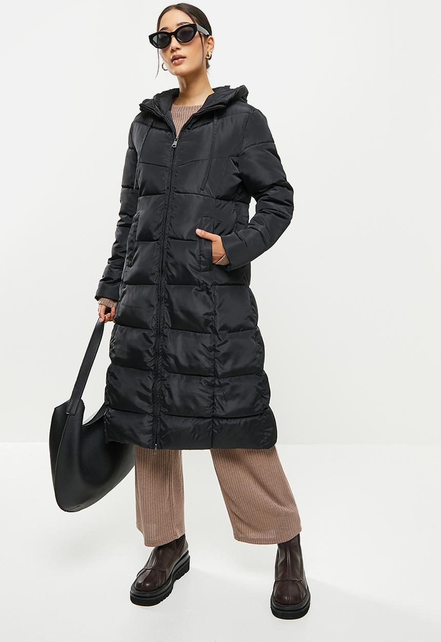 dailyfriday - Hooded puffer - black