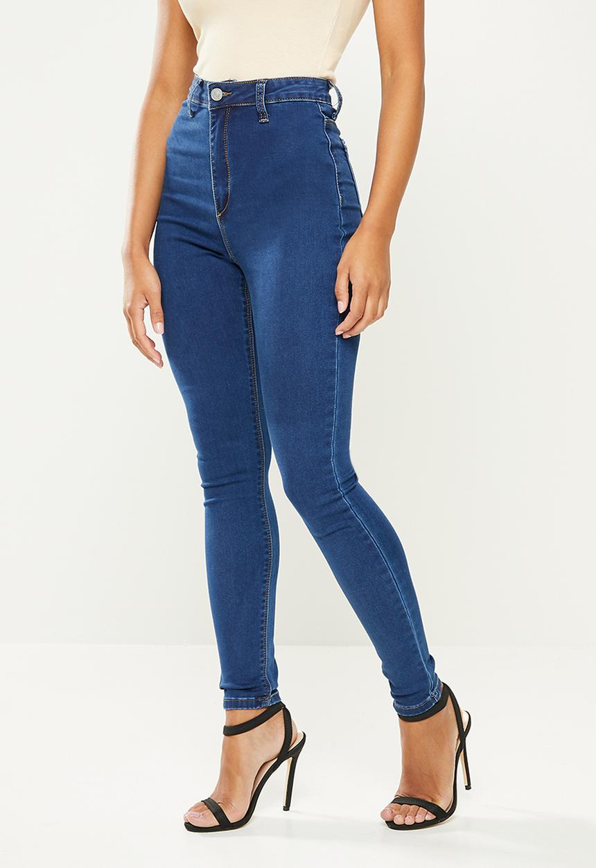 Missguided - Petite recycled vice skinny jeans - blue