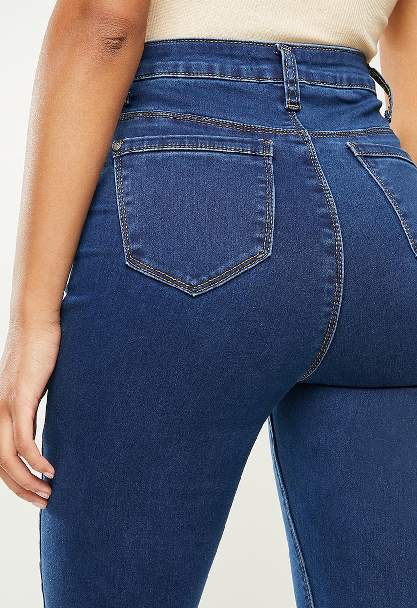 Missguided - Petite recycled vice skinny jeans - blue