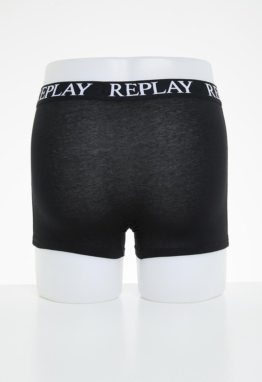 Replay - Replay boxer style 01/c basic cuff logo 3pcs box - multi