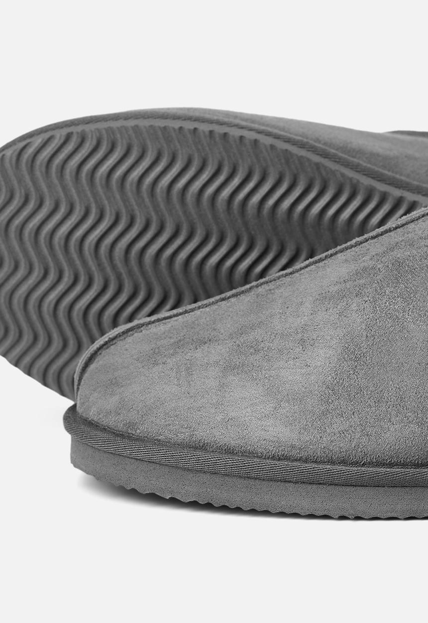 Jack & Jones - Dudley microfiber slipper - grey