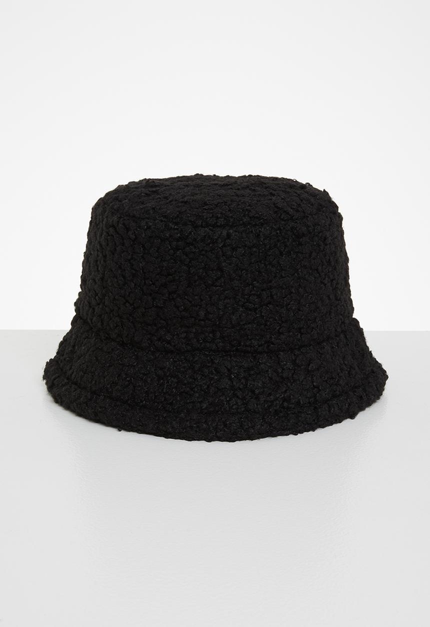 Superbalist - Sherpa bucket hat - black