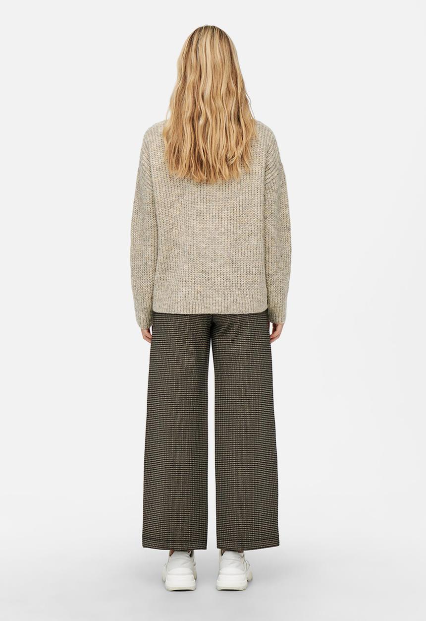Jacqueline de Yong - Tessa long sleeve double button knit cardigan - oatmeal 