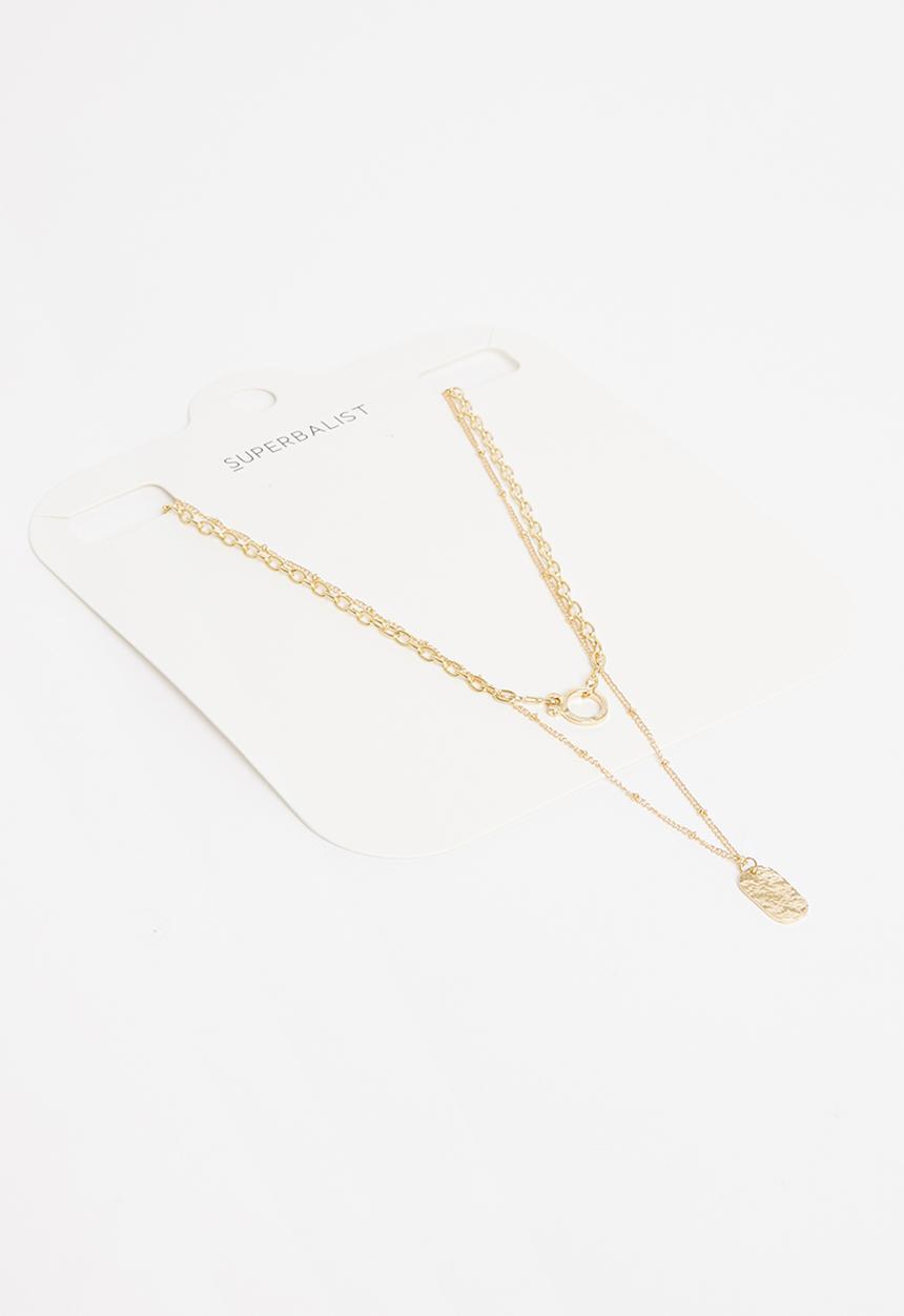 Superbalist - Katie layered necklace - gold