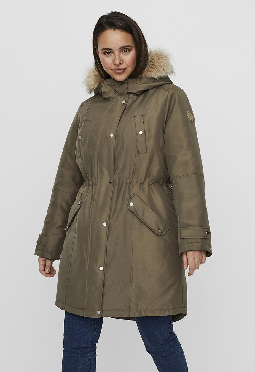 Vero Moda - Curve trok 3/4 parka  - bungee cord