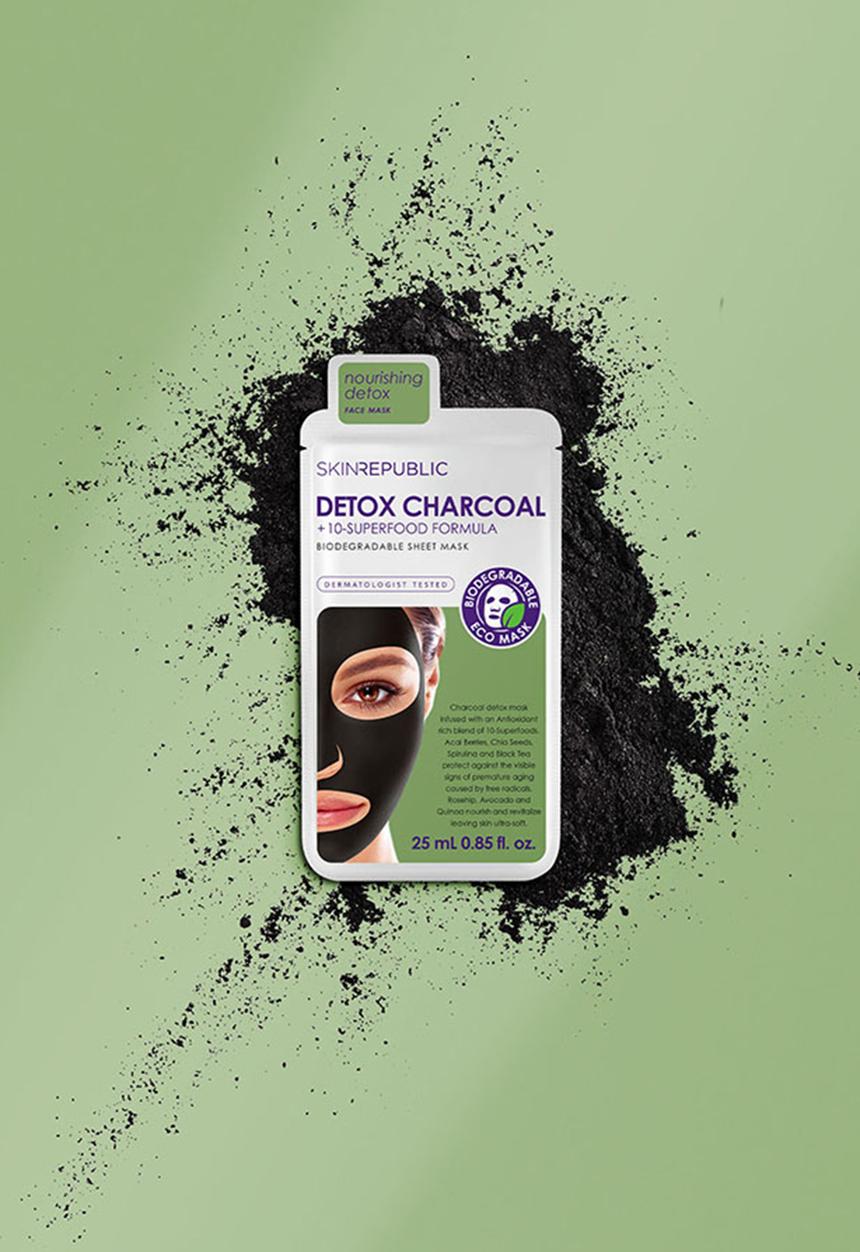 Skin Republic - Superfood Detox + Charcoal Face Mask