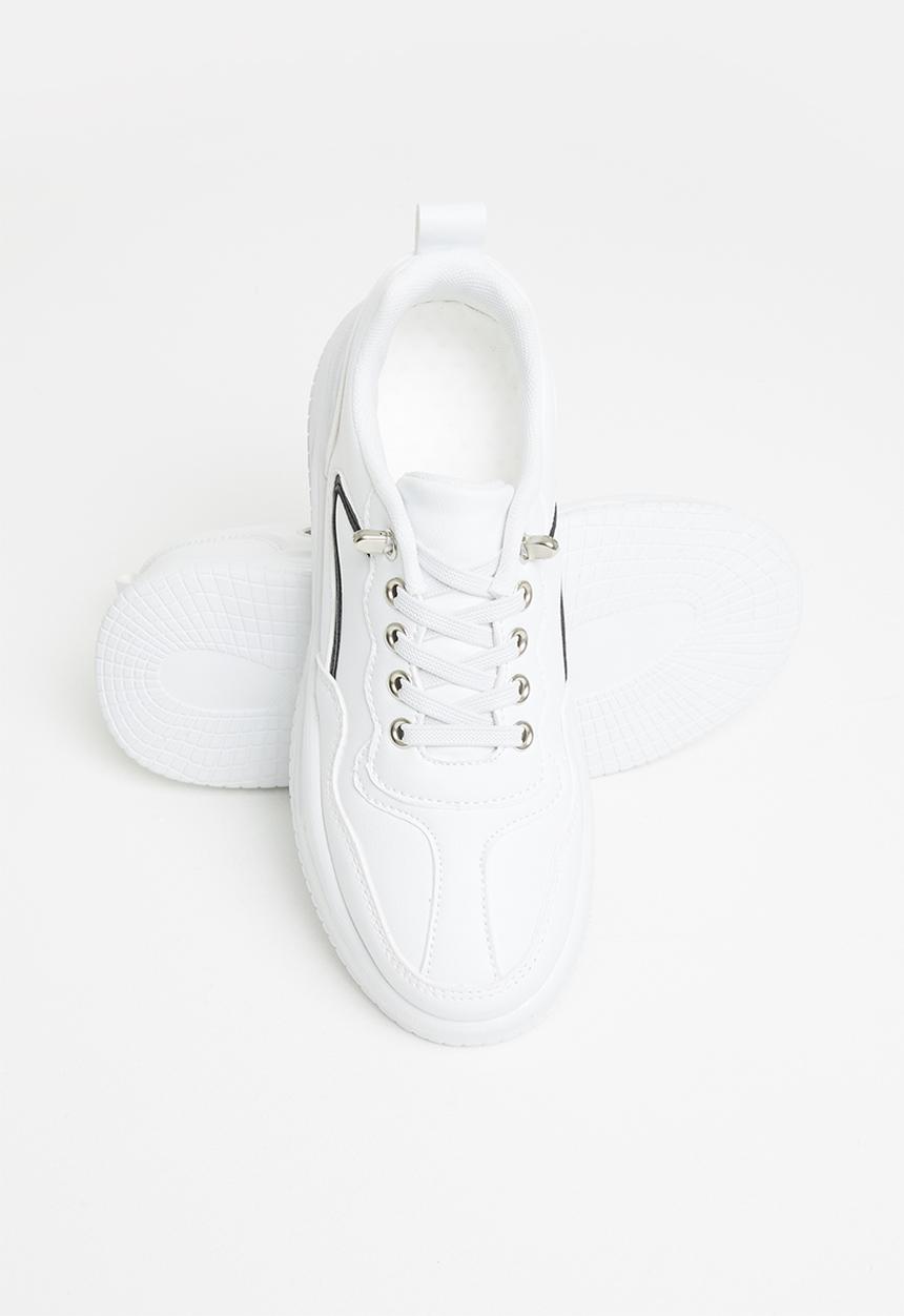 Rebel Republic - Boys sporty sneaker - white & black