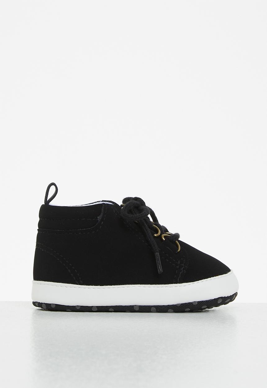 Pop Candy - Boys lace up sneakers - black
