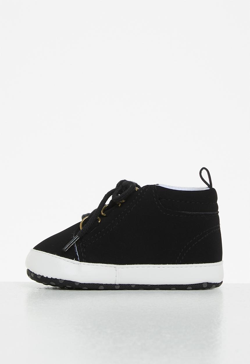 Pop Candy - Boys lace up sneakers - black