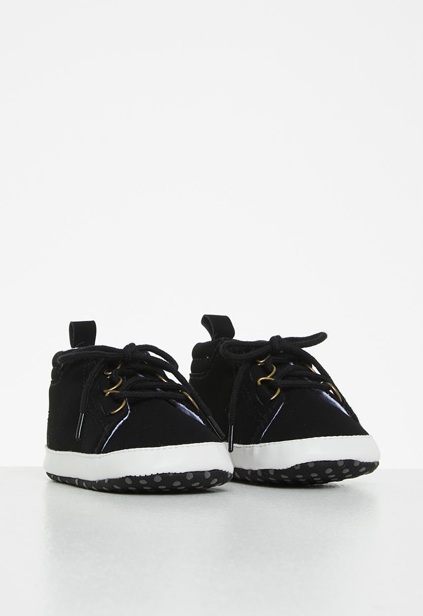 Pop Candy - Boys lace up sneakers - black