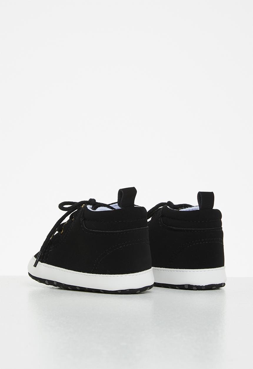 Pop Candy - Boys lace up sneakers - black