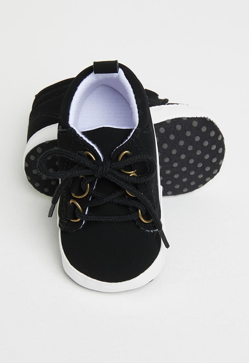 Pop Candy - Boys lace up sneakers - black