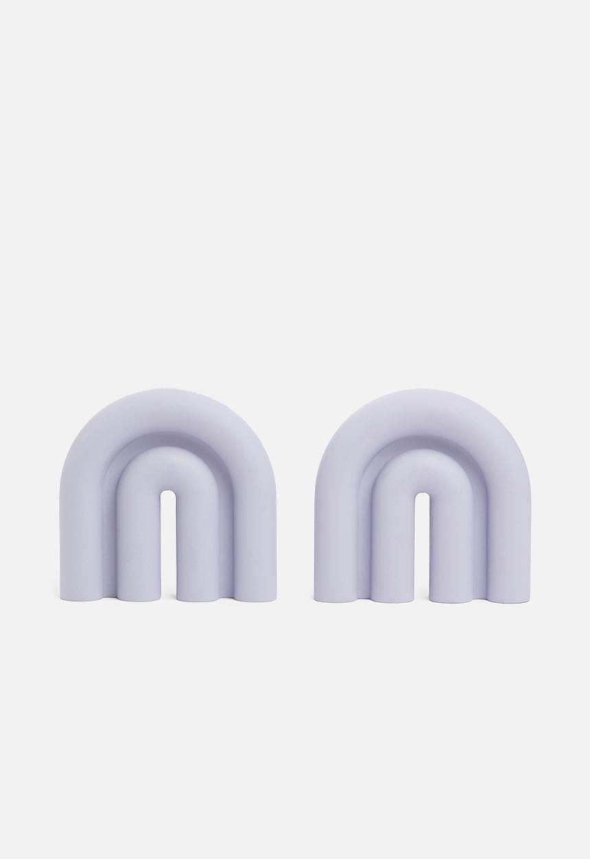 Sixth Floor - Kaia bookend set of 2 - soft blue