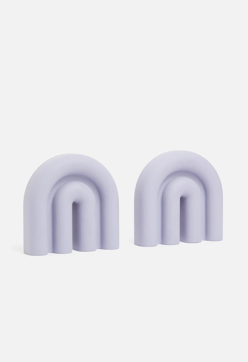 Sixth Floor - Kaia bookend set of 2 - soft blue