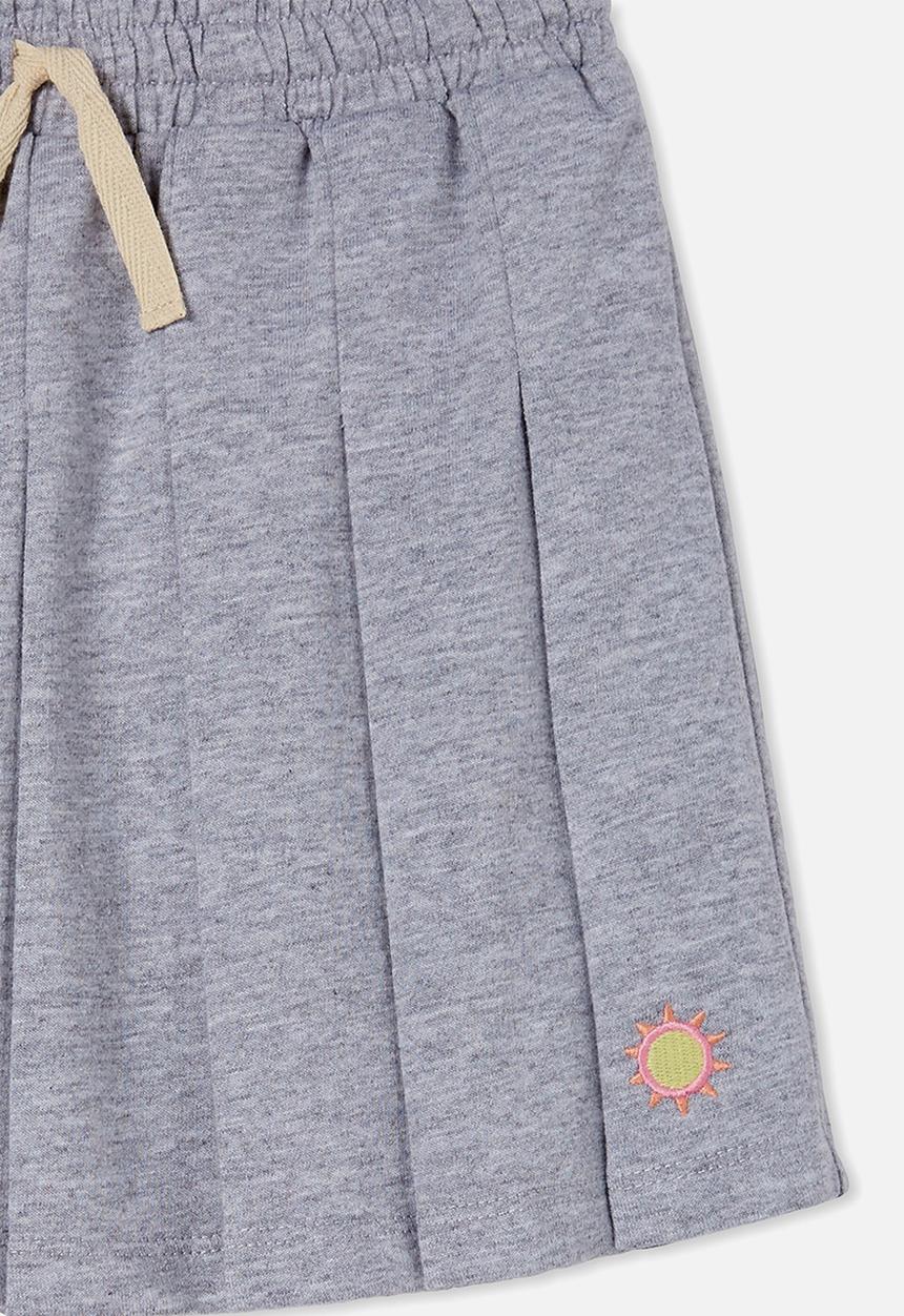Cotton On - Heather pleated skirt - light grey marle