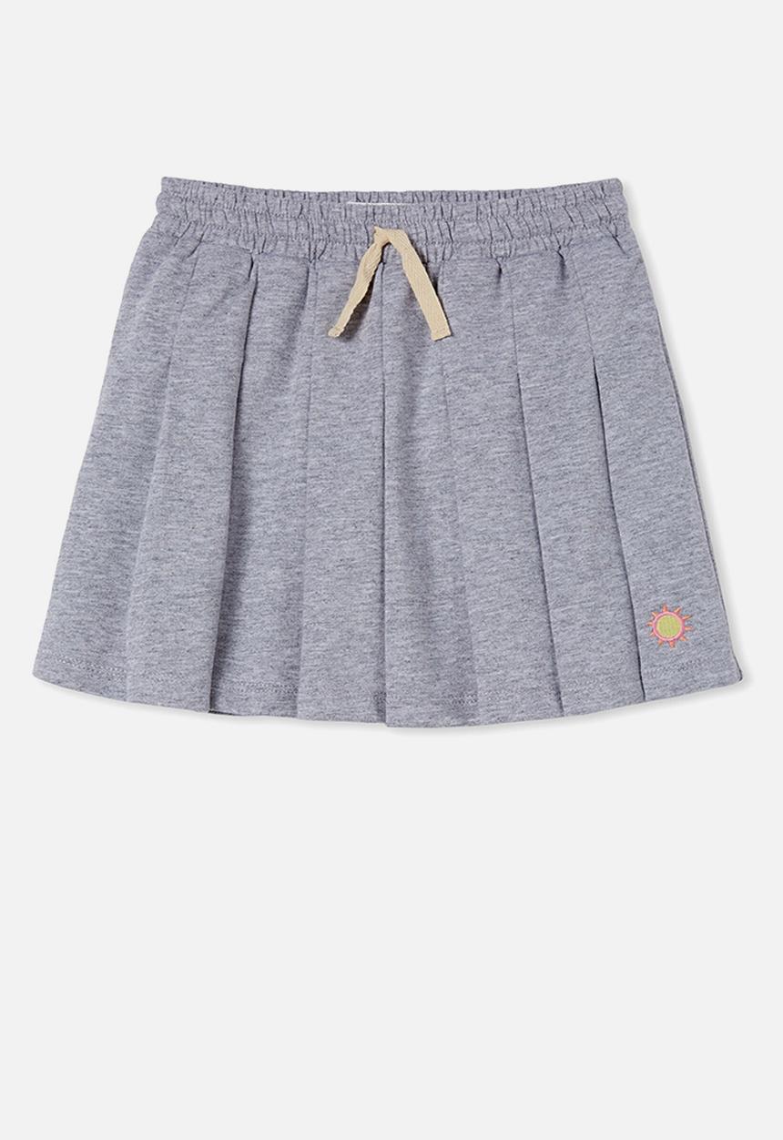 Cotton On - Heather pleated skirt - light grey marle