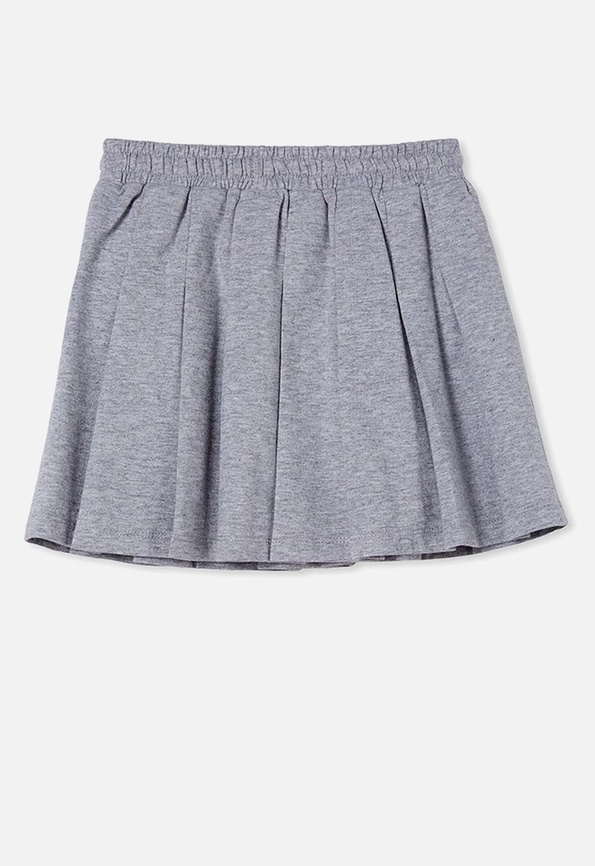 Cotton On - Heather pleated skirt - light grey marle