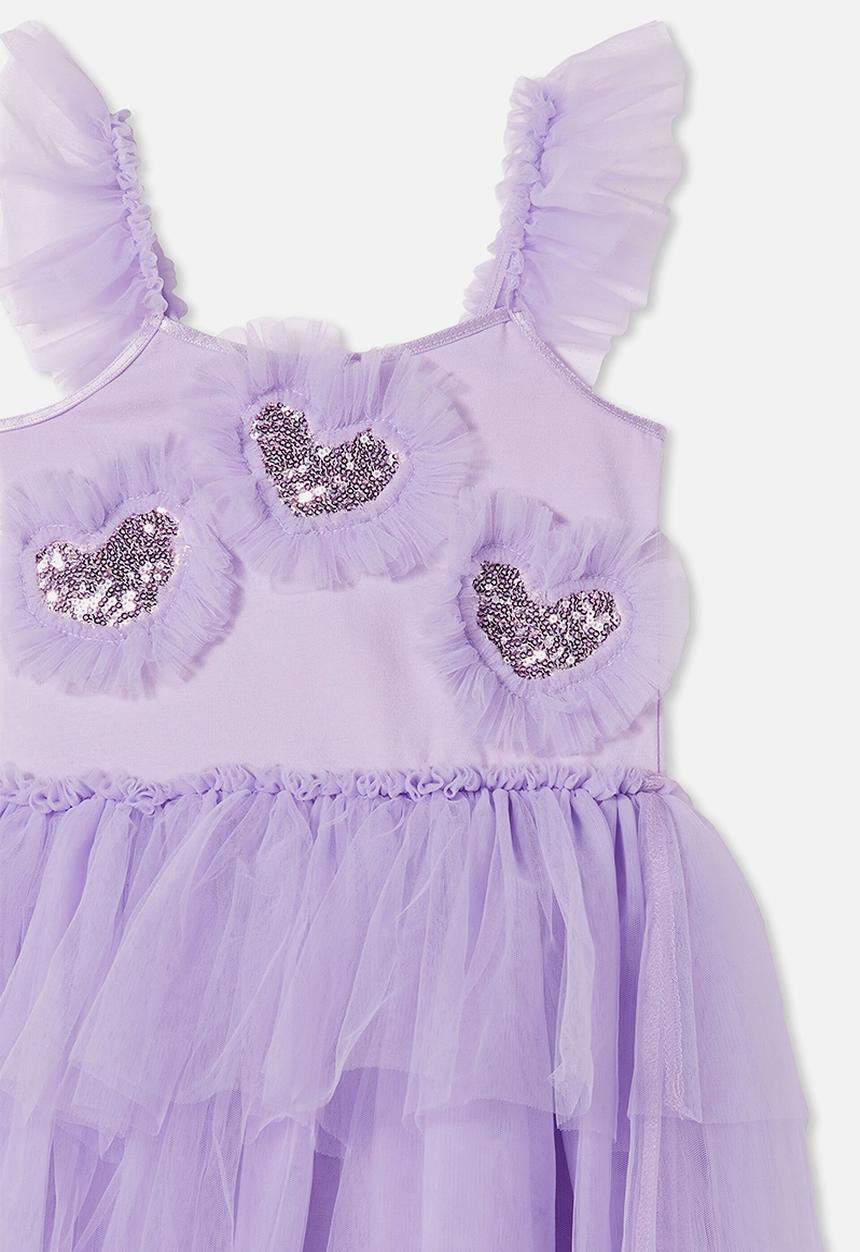 Cotton On - Iris dress up dress - lilac drop/sparkle hearts