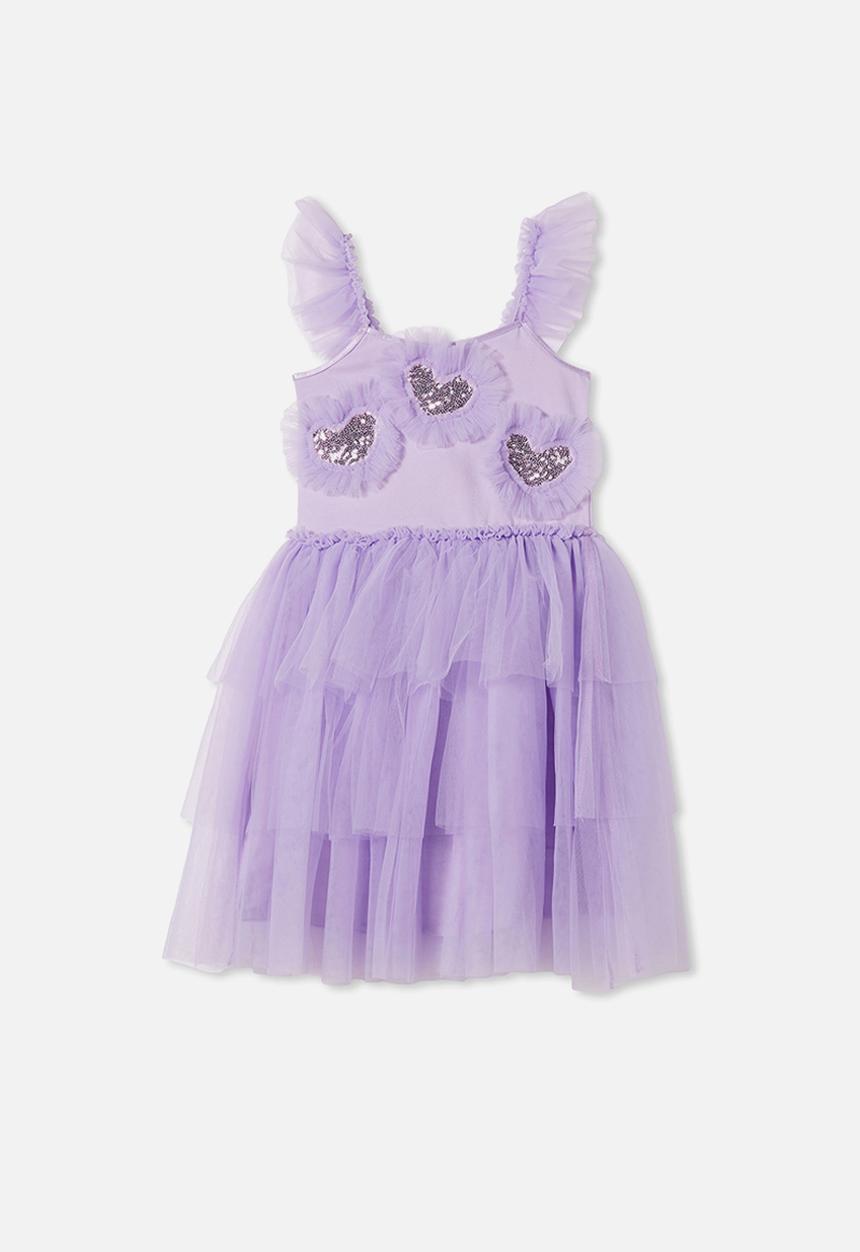 Cotton On - Iris dress up dress - lilac drop/sparkle hearts