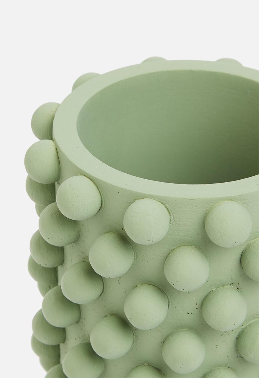Sixth Floor - Dot tall vase - green