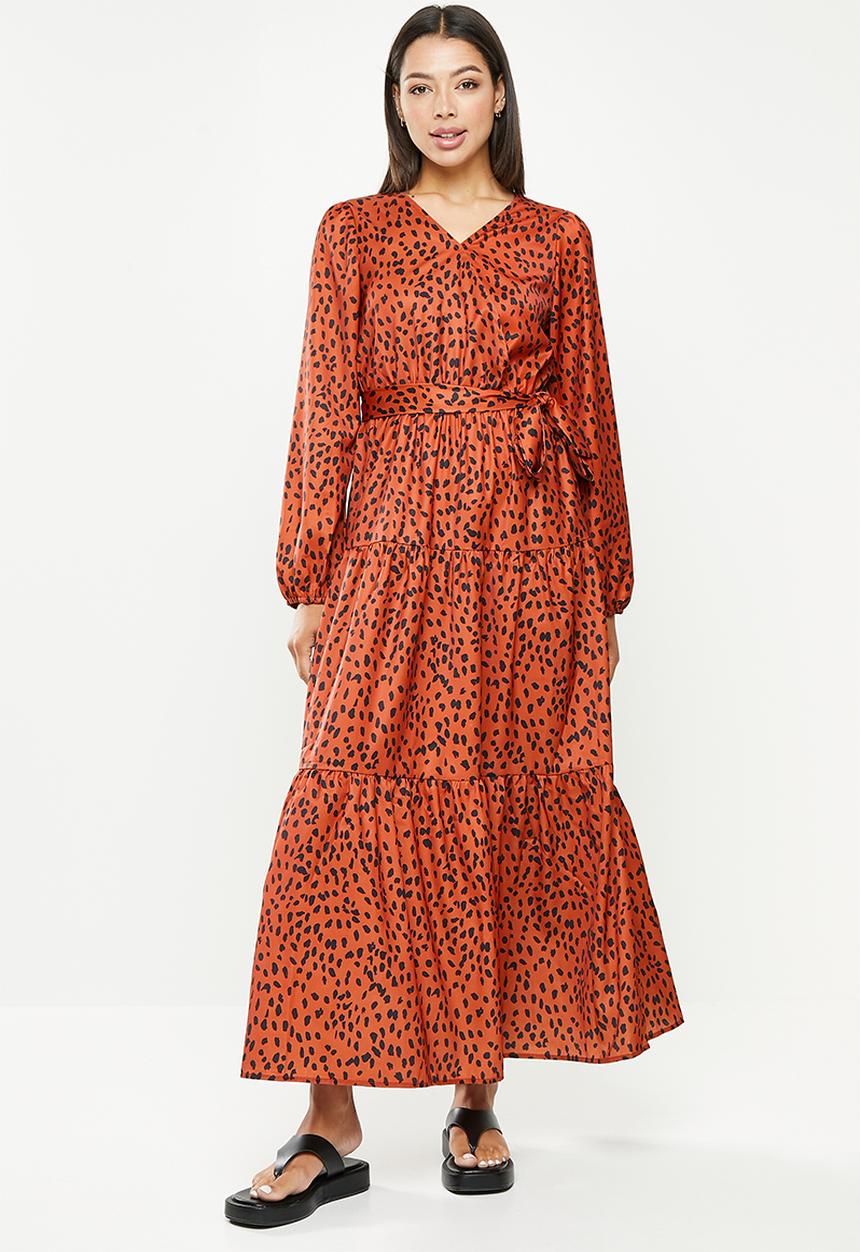 dailyfriday - Maxi tiered dress - rust