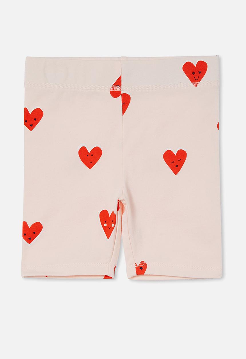 Cotton On - Hailey bike short - crystal pink/corfu hearts