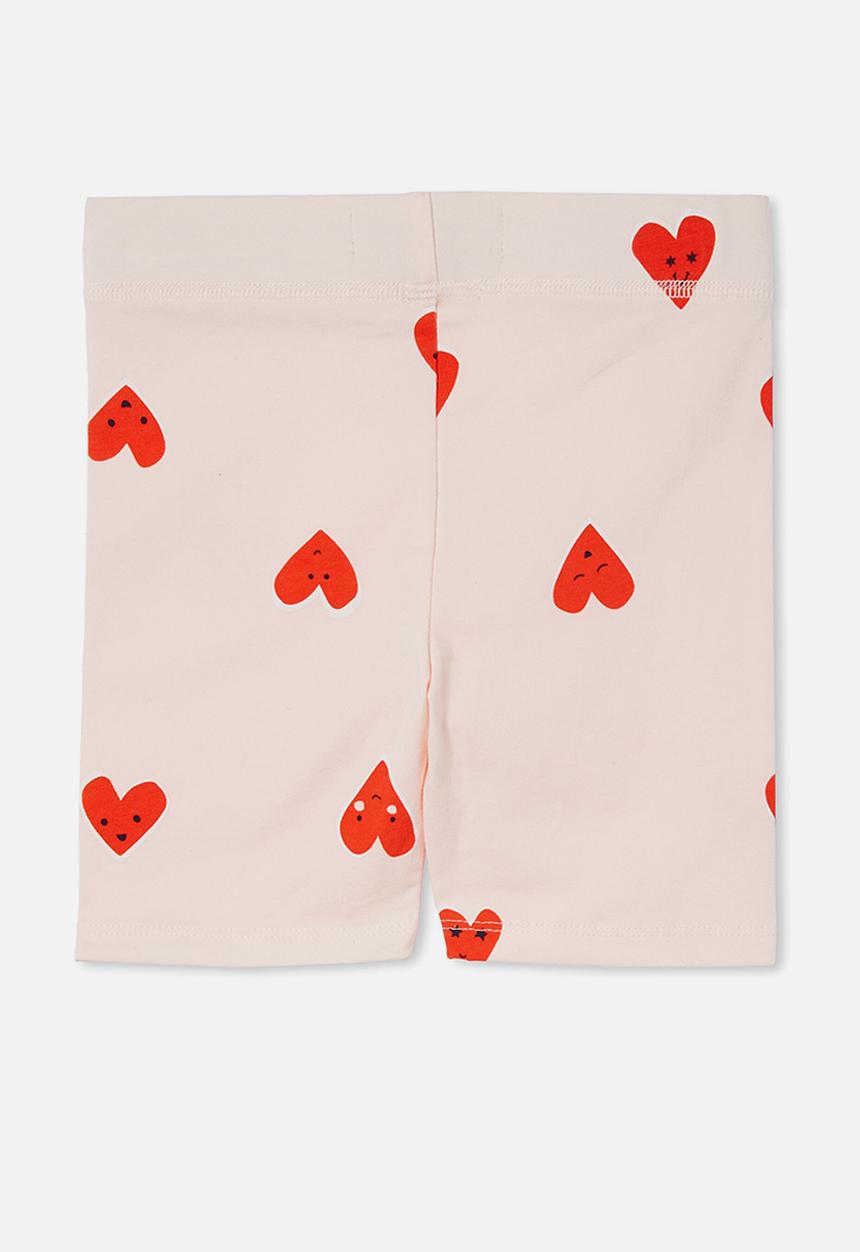 Cotton On - Hailey bike short - crystal pink/corfu hearts