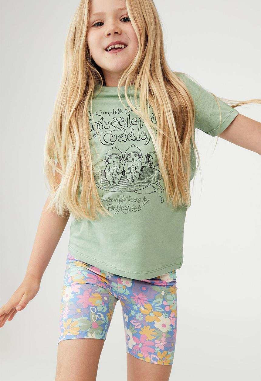 Cotton On - Hailey bike short - blue bell/sardinia floral