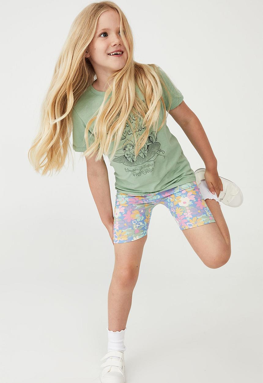 Cotton On - Hailey bike short - blue bell/sardinia floral