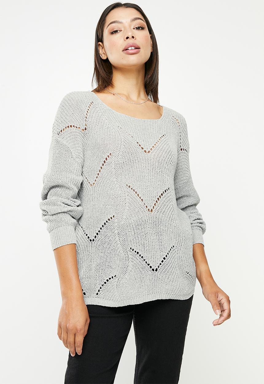 dailyfriday - Cable slouchy jumper - grey