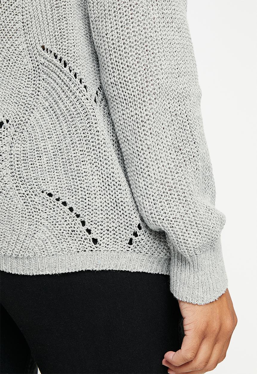 dailyfriday - Cable slouchy jumper - grey