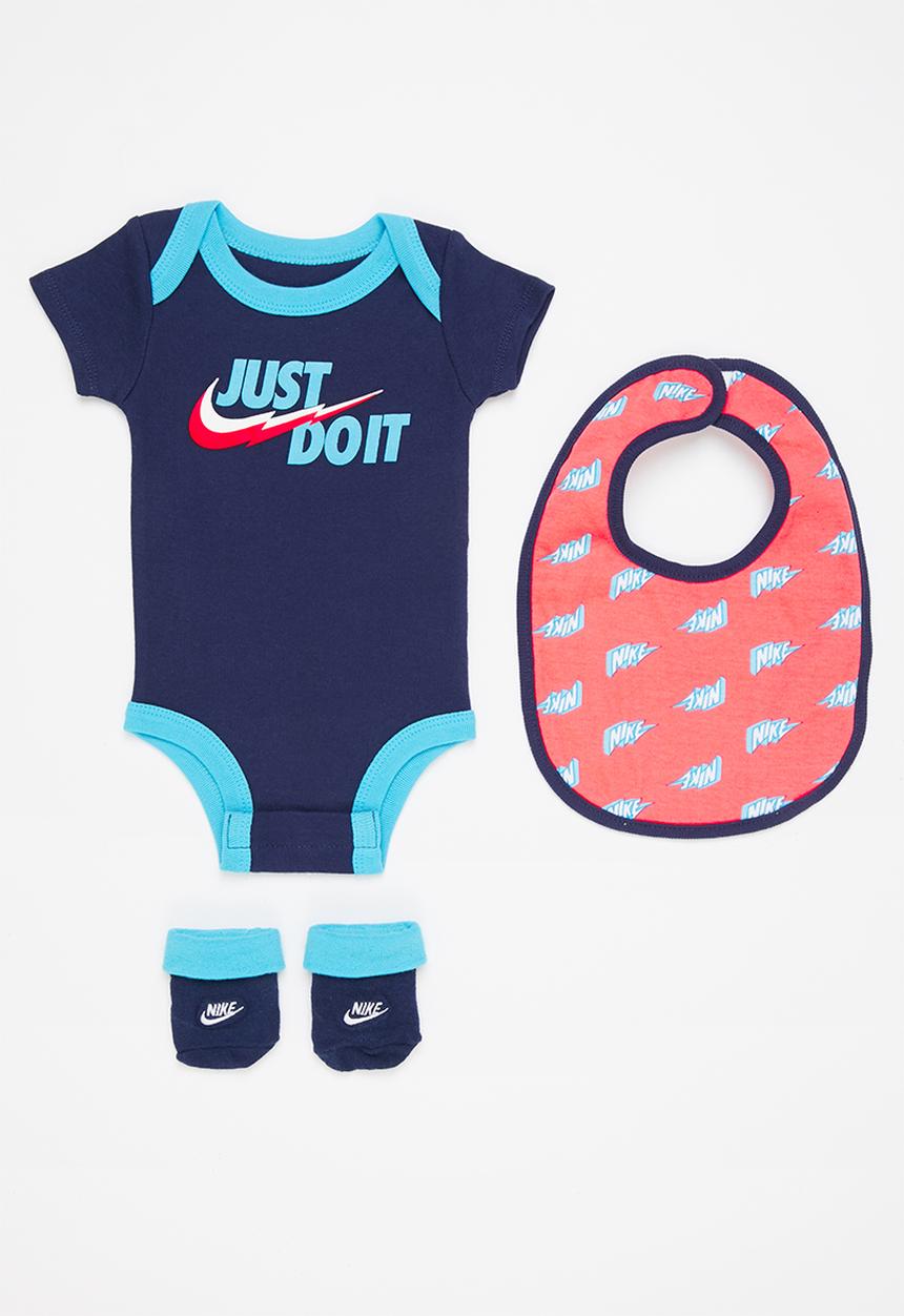 Nike - Nhb bodysuit bib bootie 3p set - multi 