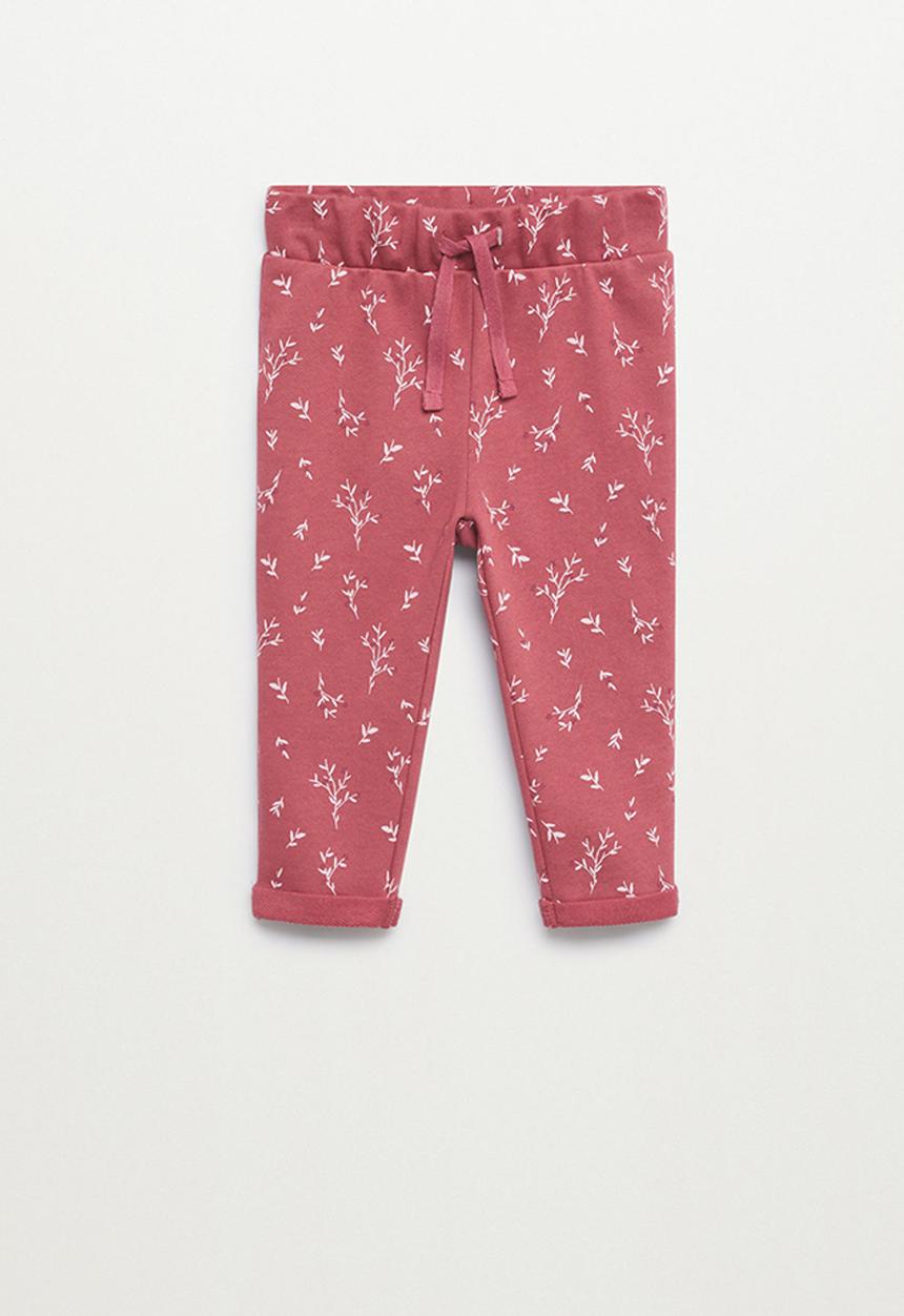 MANGO - Trousers florap - pink