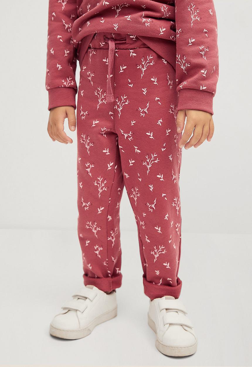 MANGO - Trousers florap - pink