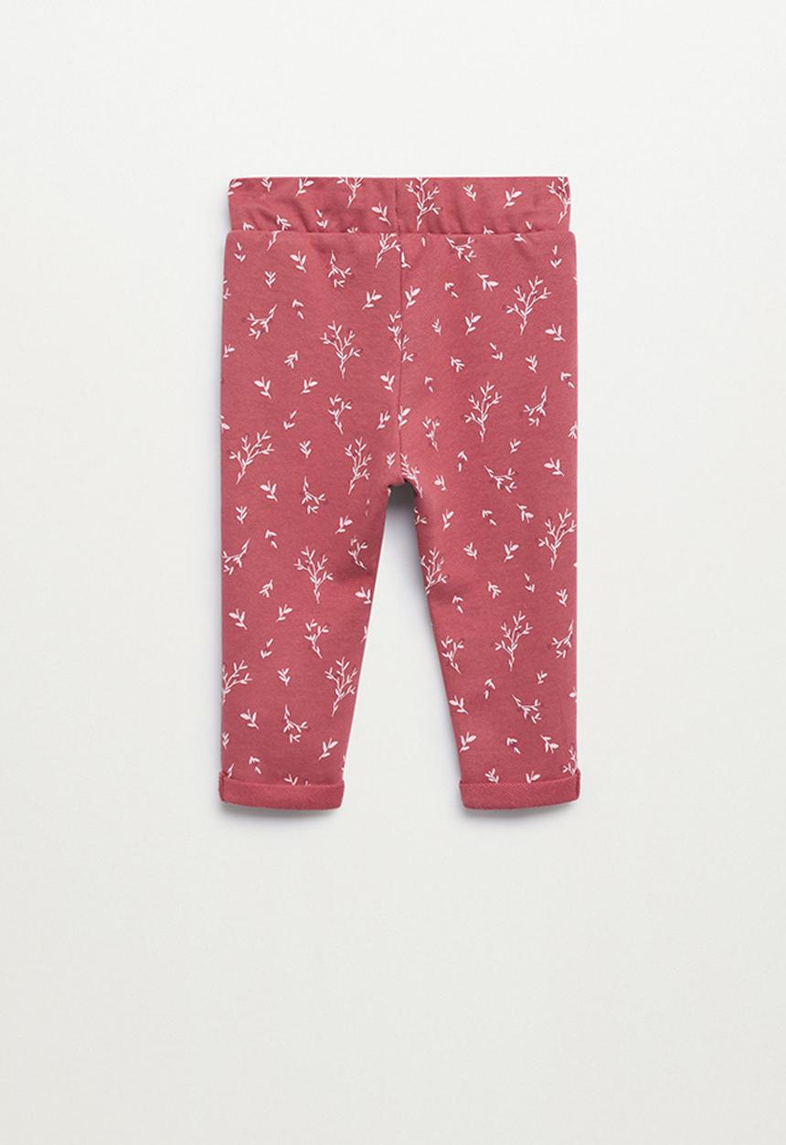 MANGO - Trousers florap - pink