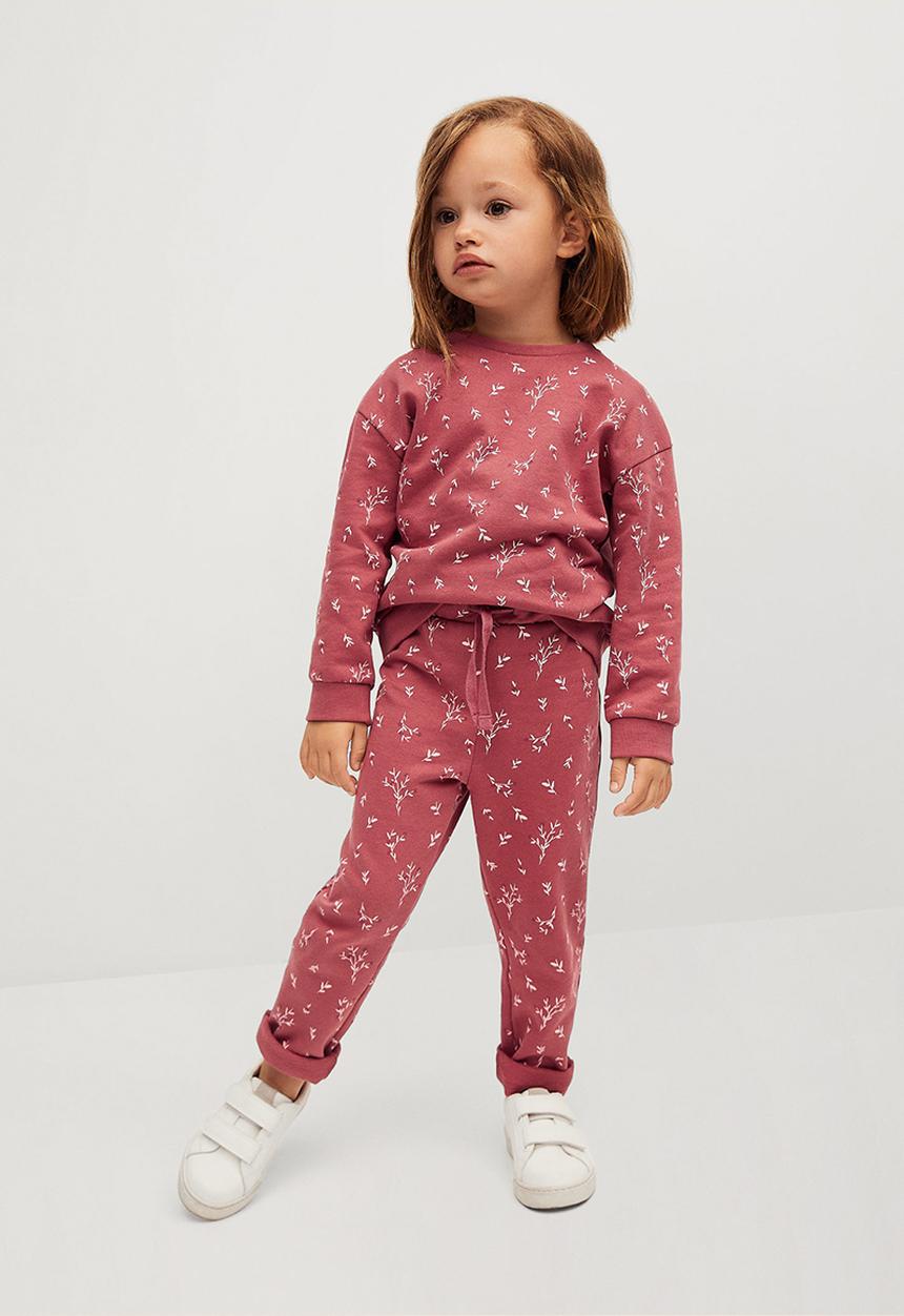 MANGO - Trousers florap - pink