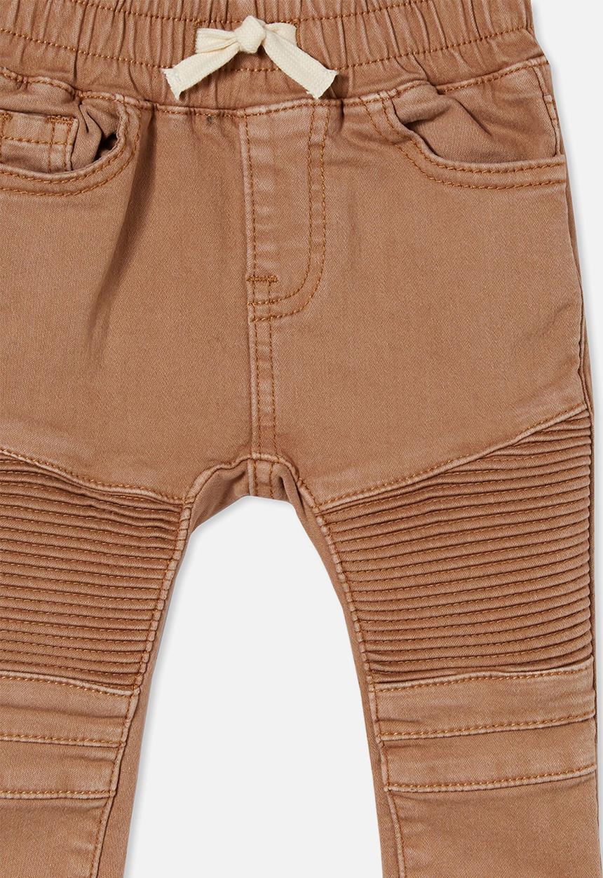 Cotton On - Jay moto jean - taupy brown wash