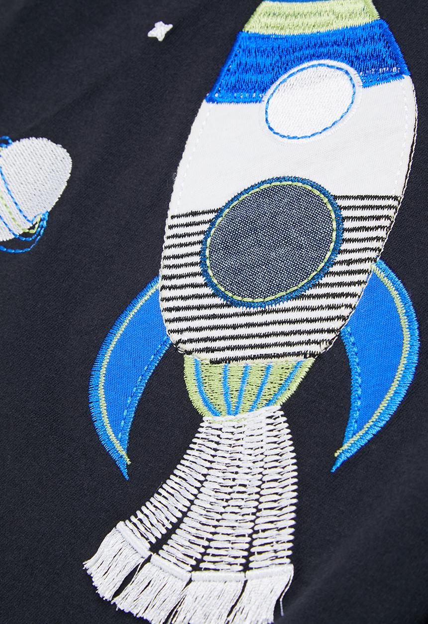 Pop Candy - Boys space tee - navy