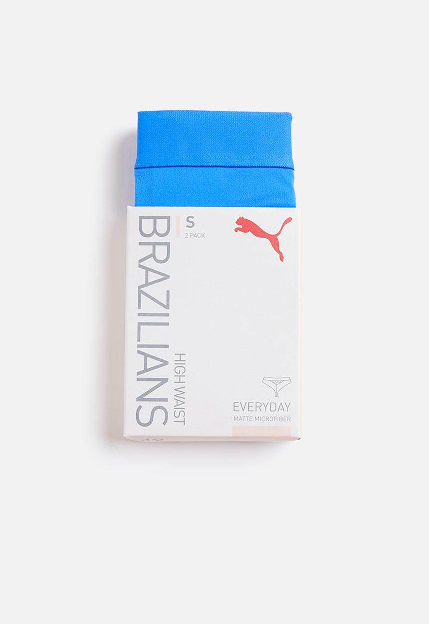 PUMA - High waist brazilian 2 pack - blue