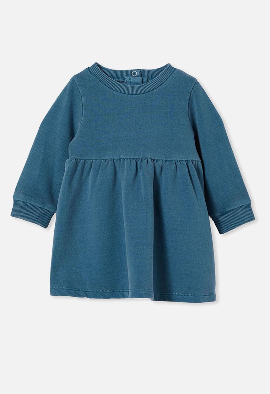 Cotton On - Tina fleece dress - teal storm