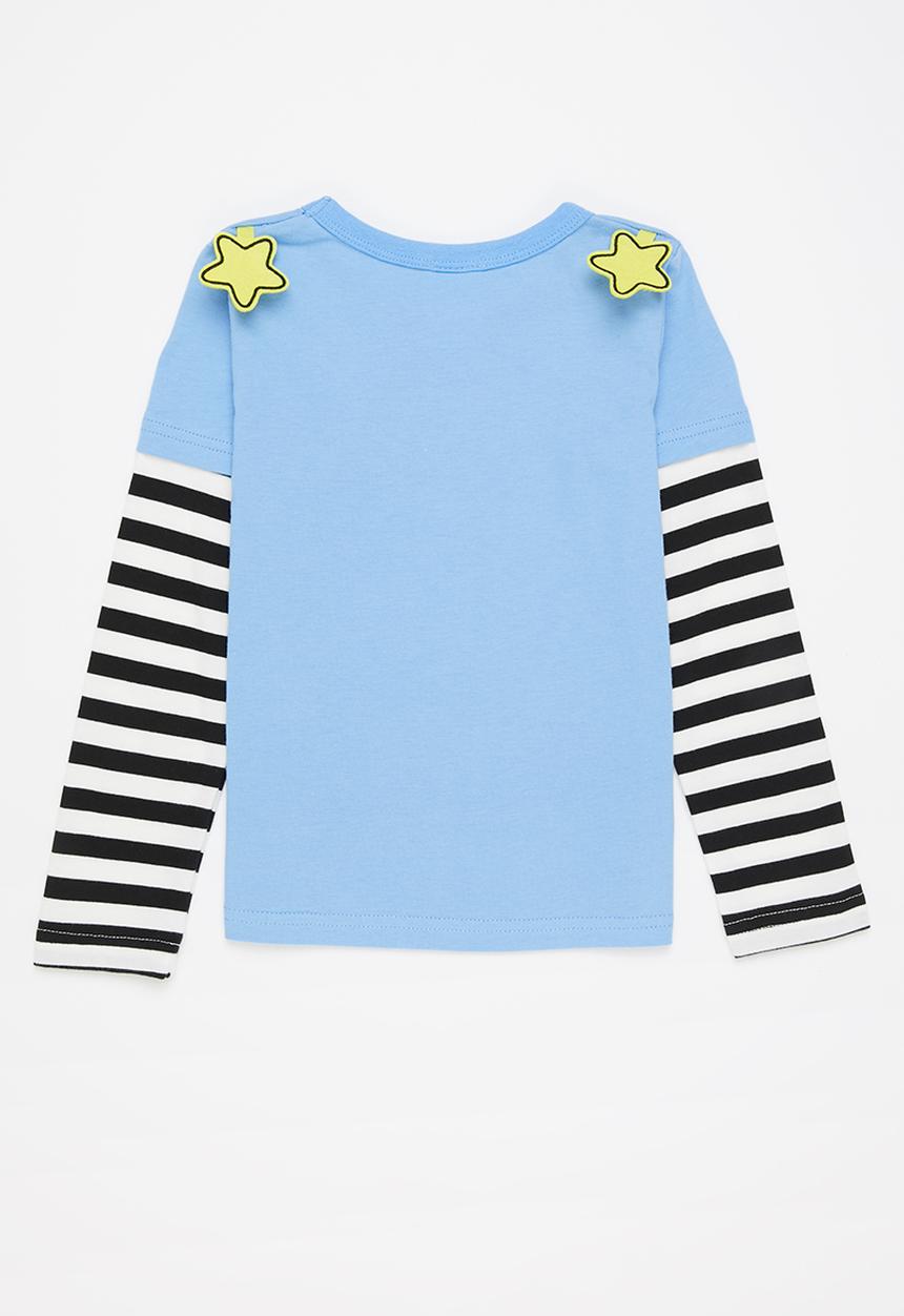 Pop Candy - Boys long sleeve graphic tee - blue