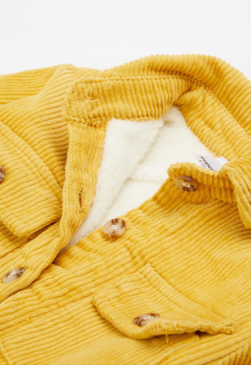 Pop Candy - Baby boys corduroy jumpsuit - mustard