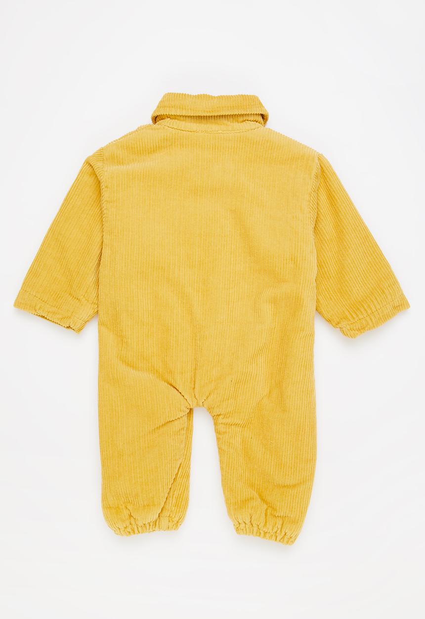 Pop Candy - Baby boys corduroy jumpsuit - mustard