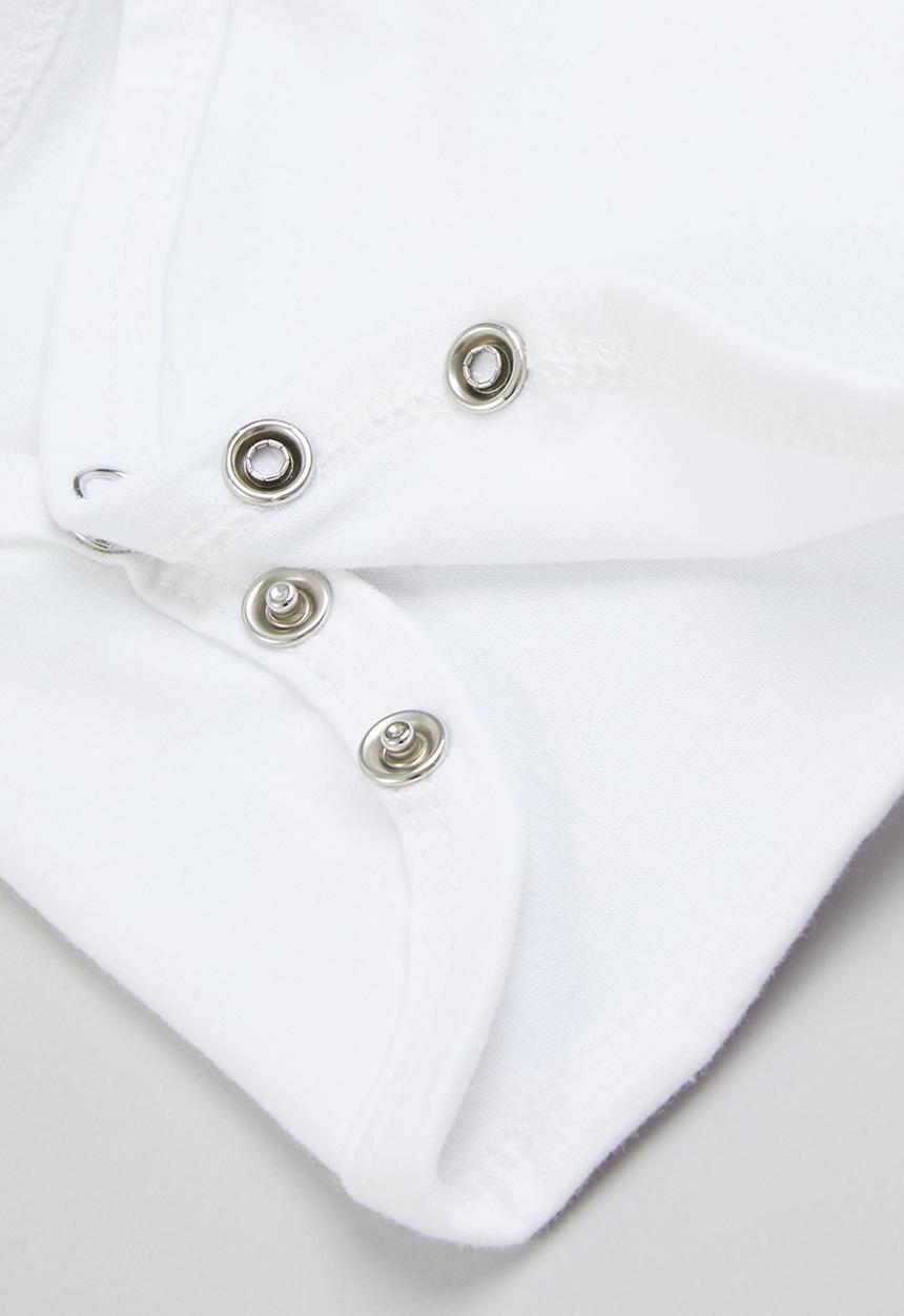 Pop Candy - Baby boys long sleeve golfer - white