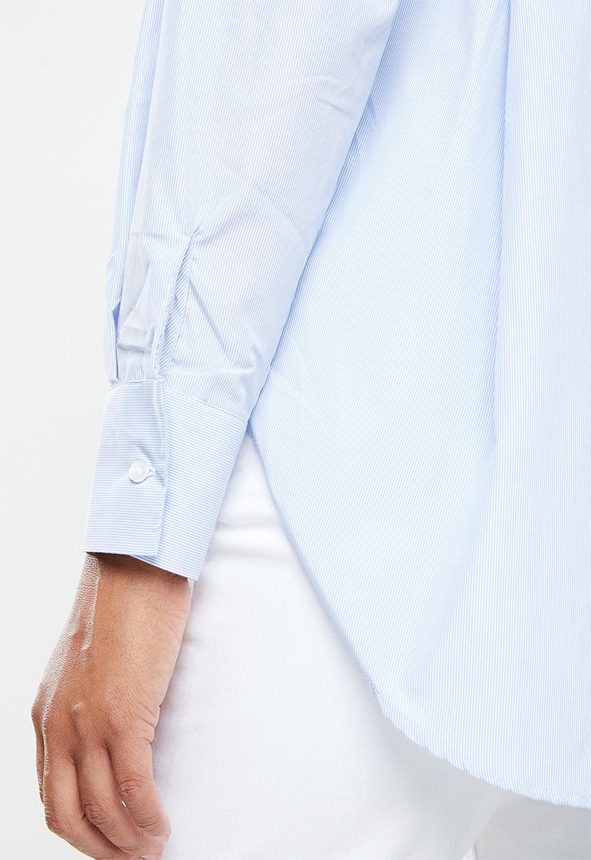 Trendyol - Boyfriend shirt - blue 