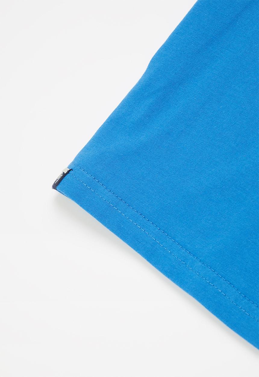 Aca Joe - Aca joe emb velt t-shirt - blue